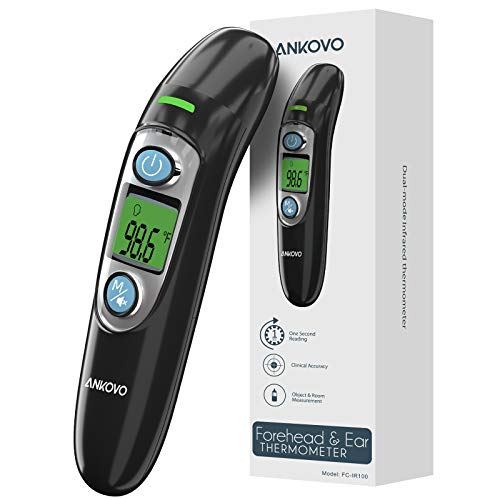Forehead and Ear Mode Infrared Thermometer for Adults and Kids